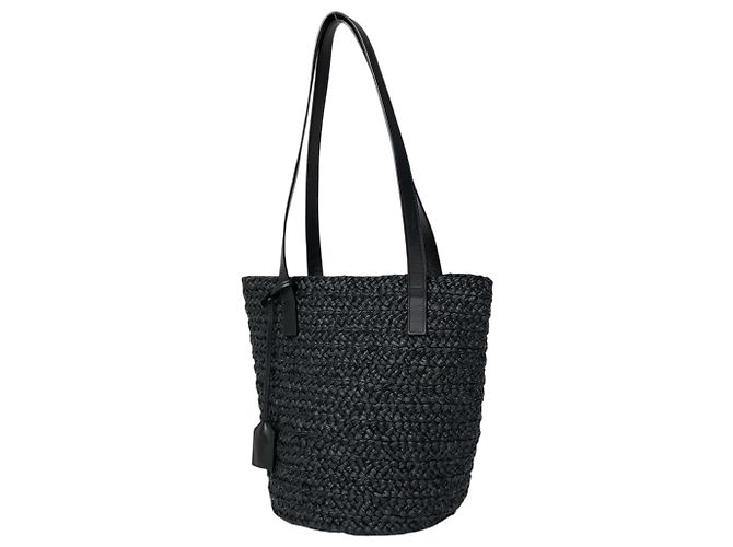 Sac cabas Saint Laurent Panier Small Noir