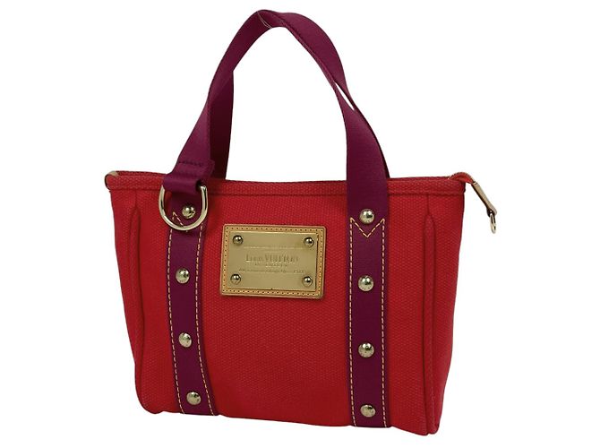Antigua Borsa Louis Vuitton Cabas PM Rosso