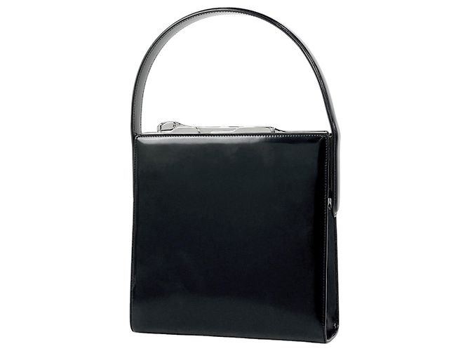 Borsa a mano Cartier in pelle nera Nero