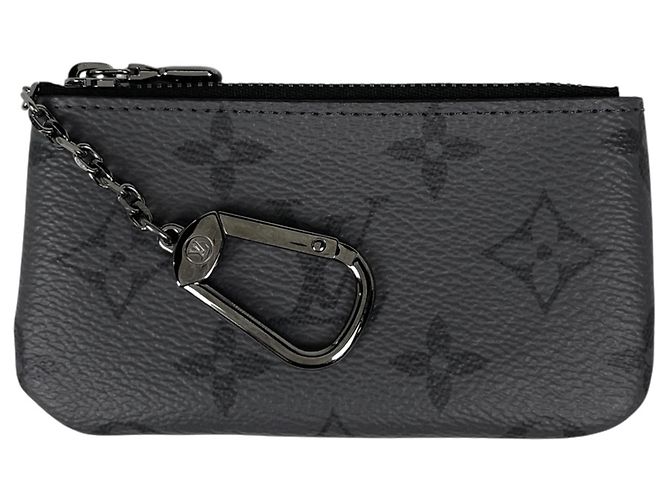 Portamonete da uomo Louis Vuitton in Monogram Eclipse Nero Monogramma