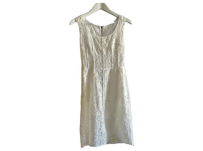 Vestido de encaje blanco Dolce & Gabbana
