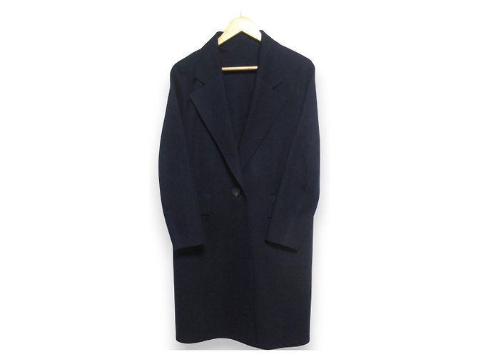 Autre Marque ADORE Wool Blend Coat Blue Navy blue