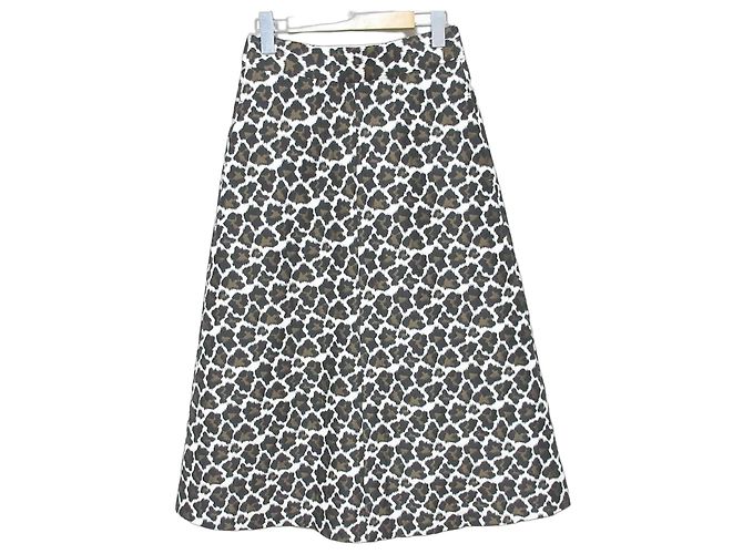 Autre Marque Mila Owen Semi Flare Rock Leopard Beige