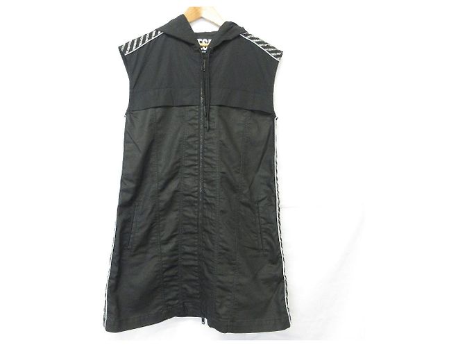 Autre Marque Diesel D-JANA-NE Chaleco Largo Sin Mangas Negro