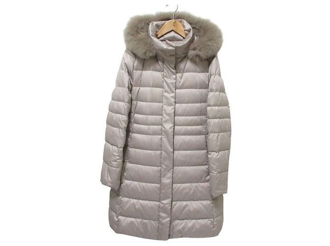 Autre Marque COUP DE CHANCE Fox Fur Down Coat Pink