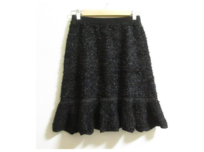Autre Marque Saia de malha tweed GRACE CONTINENTAL Preto