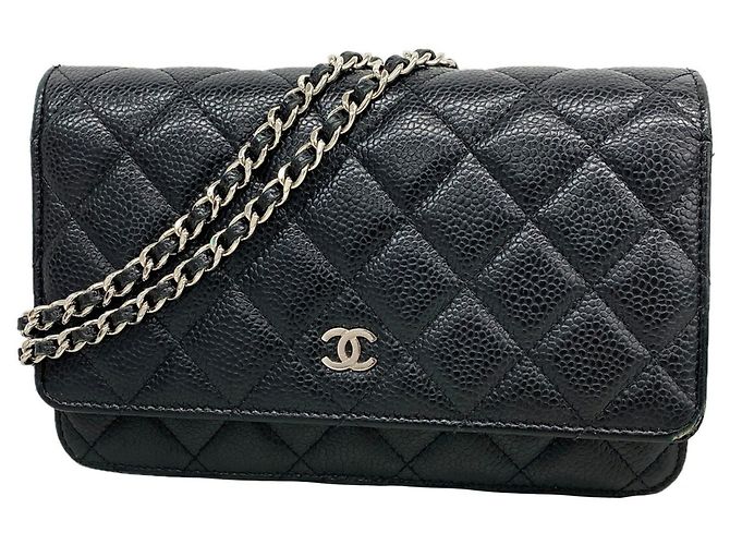 Cartera de hombro con cadena Chanel Matelassé Negro