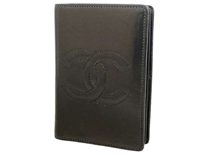 Chanel Black Lambskin Card Case