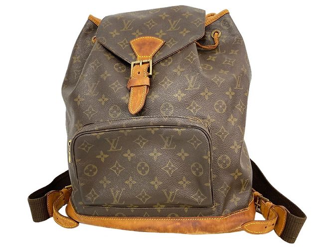 Mochila Louis Vuitton Monogram Montsouris GM Castaño