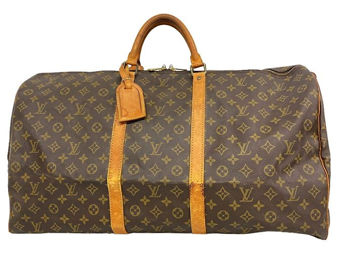 Louis Vuitton Boston Monogram Keepall 60 Marrone