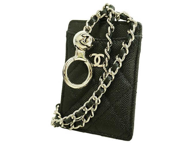 Chanel Matelassé Card Case Black
