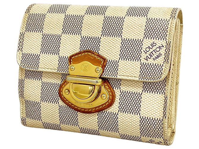 Louis Vuitton Tri-fold Wallet Damier Azur Portefeuille Joy Weiß