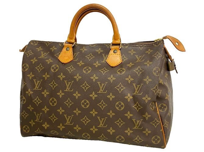Borsa Louis Vuitton Monogram Speedy 35 Marrone