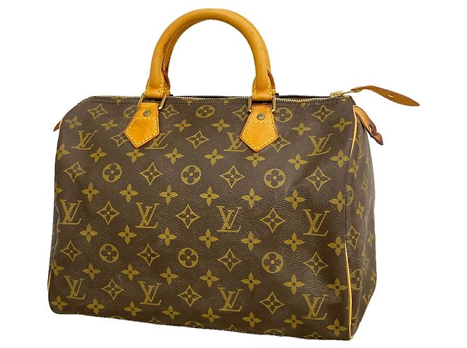 Bolso Louis Vuitton Monogram Speedy 30 Castaño