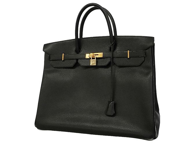 Hermès Hermes Birkin 40 Handbag in Black Ardennes Leather