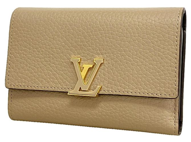 Capucines Carteira Louis Vuitton Tri-fold em Galle