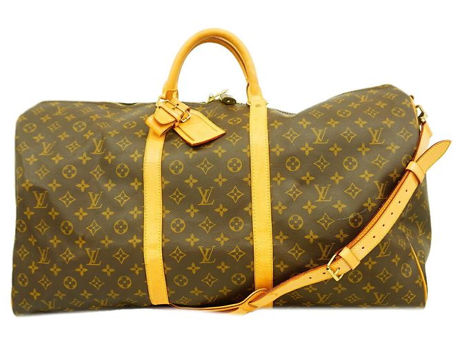 Louis Vuitton Boston Monogram Keepall Bandoulière 60 Marrone