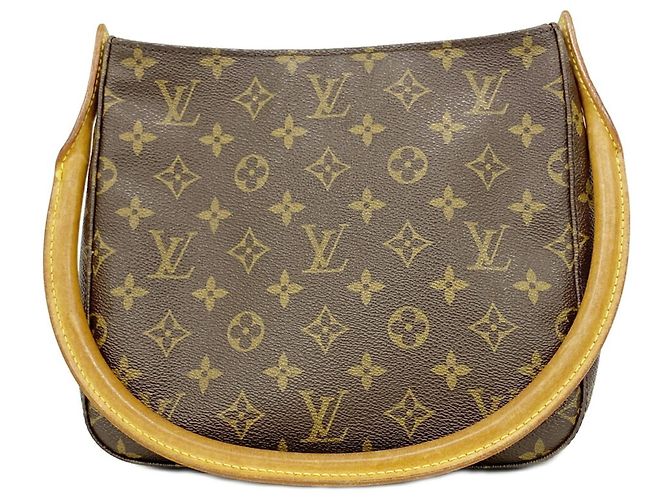 Borsa a tracolla Louis Vuitton Monogram Looping MM Marrone