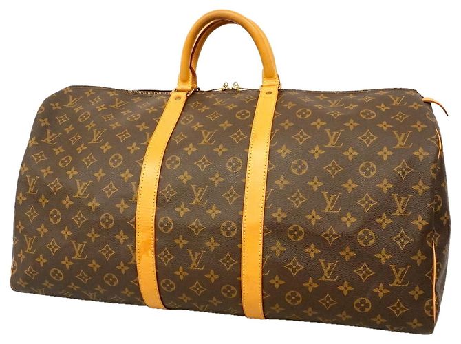 Louis Vuitton Boston Monogram Keepall 55 Marrone
