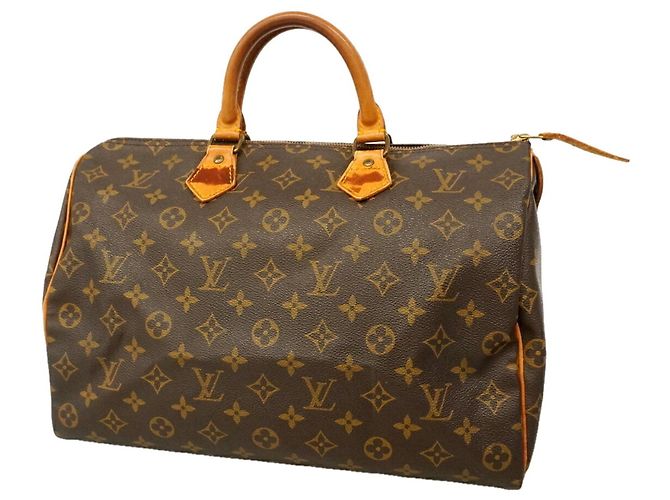 Louis Vuitton Monogram Speedy 35 Handtasche Braun