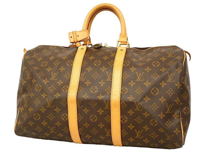 Louis Vuitton Boston Monogram Keepall 45 Braun