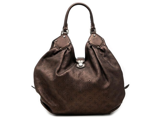 Louis Vuitton Brown Monogram Mahina XL Marrom Bronze