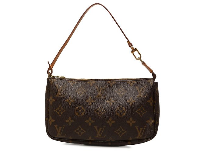 Louis Vuitton Brown Monogram Pochette Accessoires Marrom