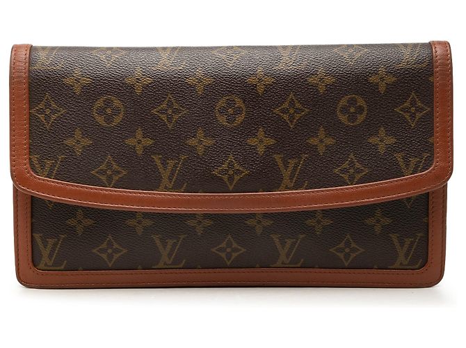 Louis Vuitton Brown Monogram Pochette Dame GM Marrone