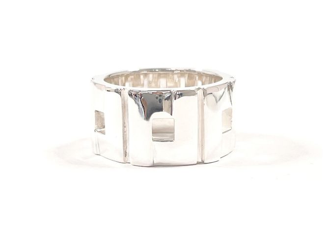 Gucci Modernist Band Ring Silvery