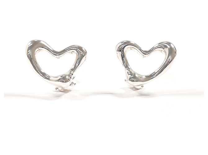 Tiffany & Co Orecchini a clip Tiffany Open Heart Elsa Peretti Argento