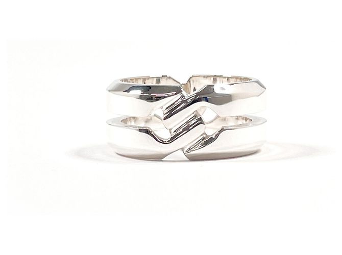 Gucci Knot Infinity Band Ring Silber