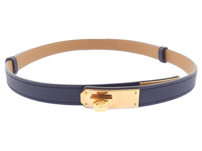Hermès Hermes Kelly 18mm Gürtel Schwarz