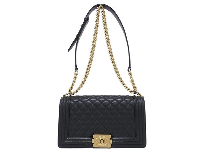 Borsa a tracolla Chanel Boy Line 67086 Nero