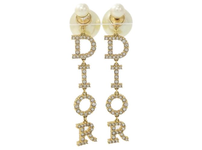 Pendientes Christian Dior Dior Tribal E3914WOMCY Blanco Dorado