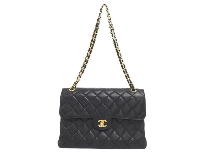 Sac à épaule Chanel 06303 en cuir noir