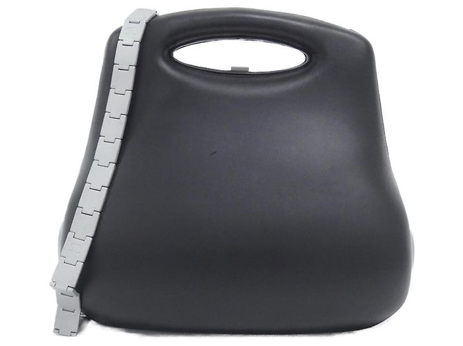Mala Chanel 11755 em pele de vitelo preta Preto