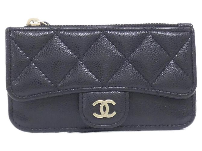 Chanel Timeless Classic Line Kartenetui Schwarz