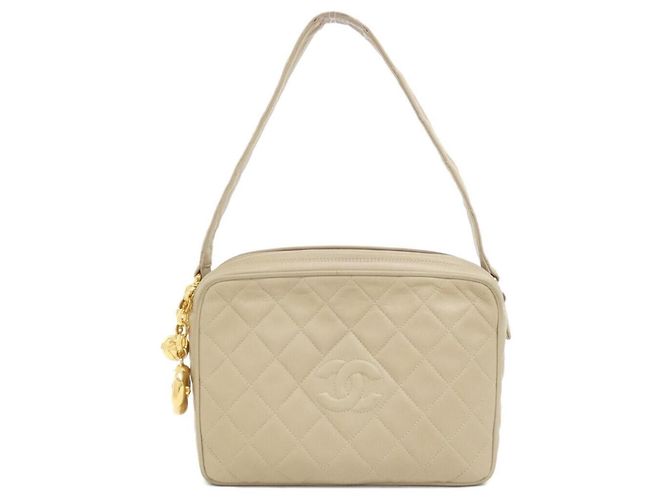 Chanel Handtasche aus Lammleder beige