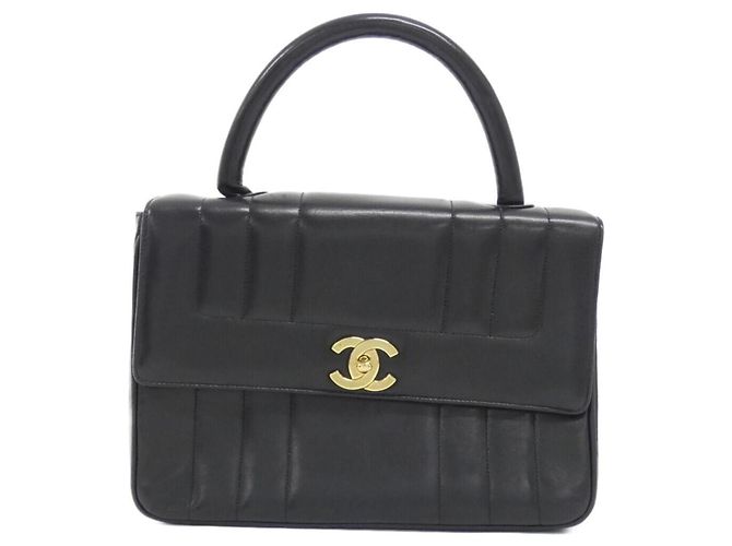 Chanel Handtasche aus schwarzem Lammleder