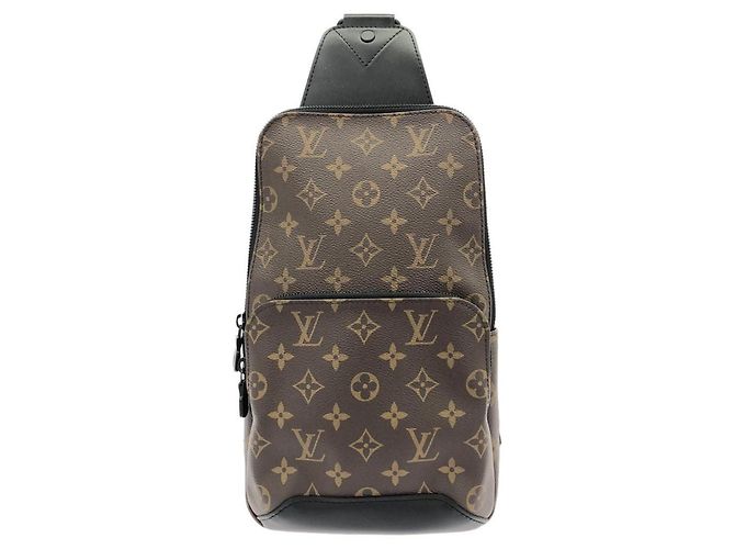 Borsa a tracolla Louis Vuitton Monogram Macassar Avenue Marrone