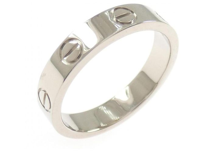 Anel Mini Love Cartier em Ouro Branco