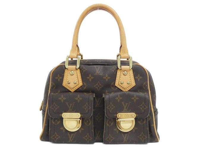 Bolsa Louis Vuitton Monogram Manhattan PM Marrom