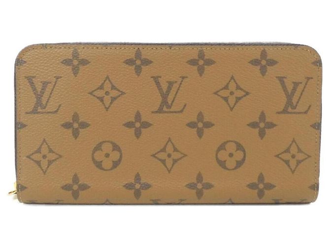 Louis Vuitton Monogram Reverse Zippy Wallet Brown