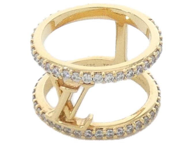 Anel Band LV Iconic Strass Louis Vuitton Dourado