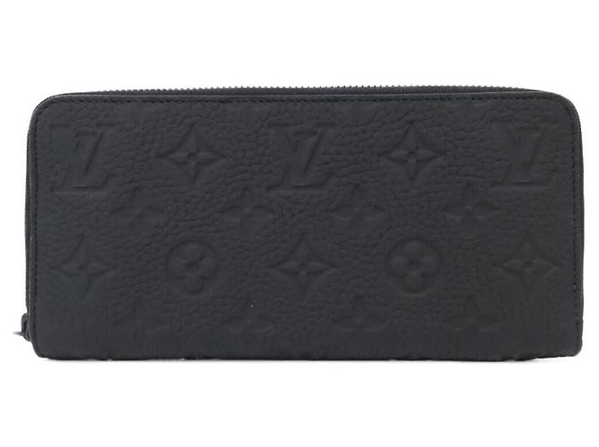 Carteira Zippy Louis Vuitton Taurillon Monogram Preto