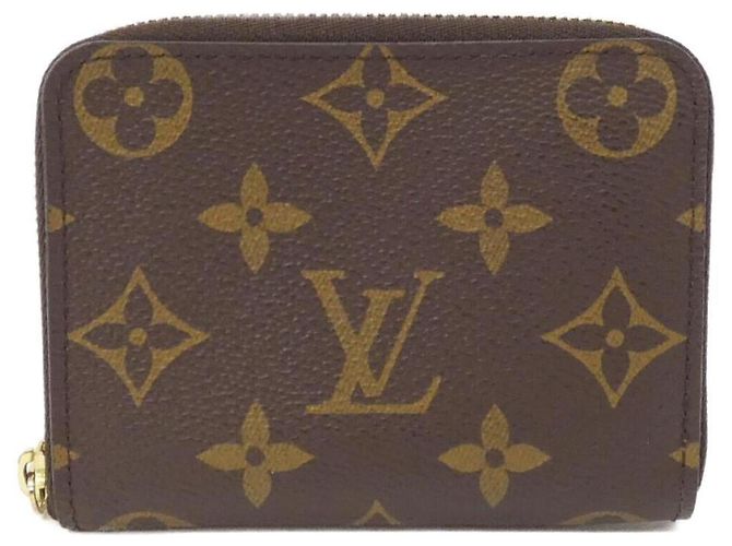 Monedero Zippy Monogram Louis Vuitton Castaño