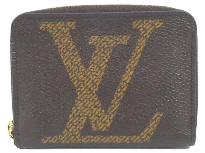 Portamonete Zippy Monogram Giant Louis Vuitton Marrone