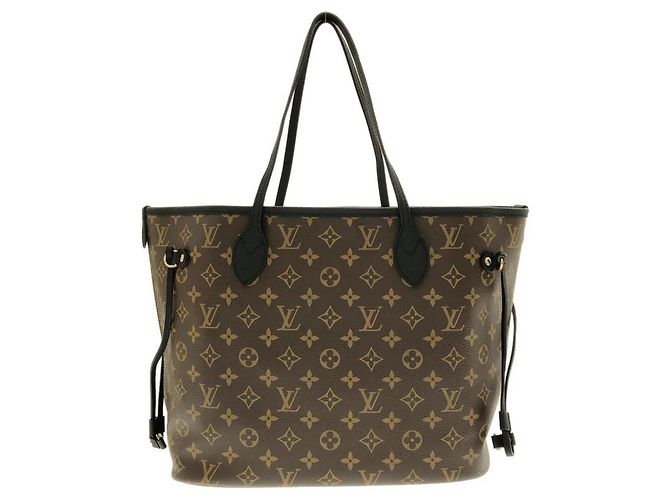 Bolsa Louis Vuitton Monogram Neverfull Inside Out MM Marrom