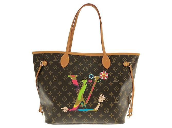 Bolsa Louis Vuitton Monogram Neverfull MM Marrom