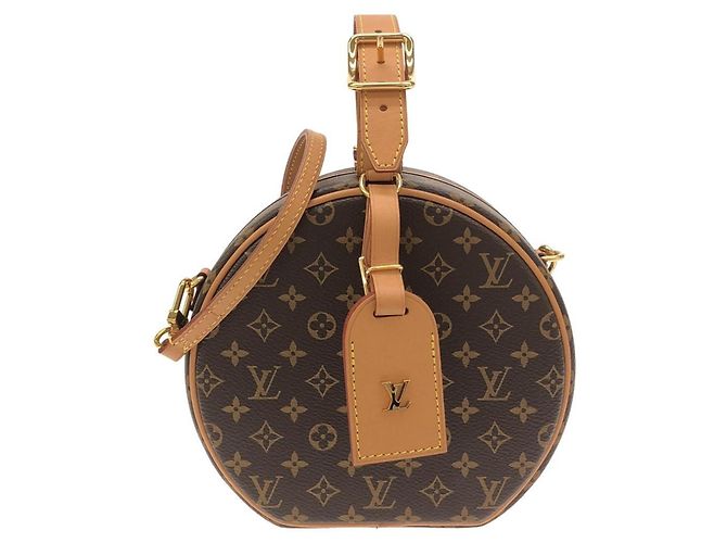 Borsa Louis Vuitton Monogram Petite Boite Chapeau Marrone
